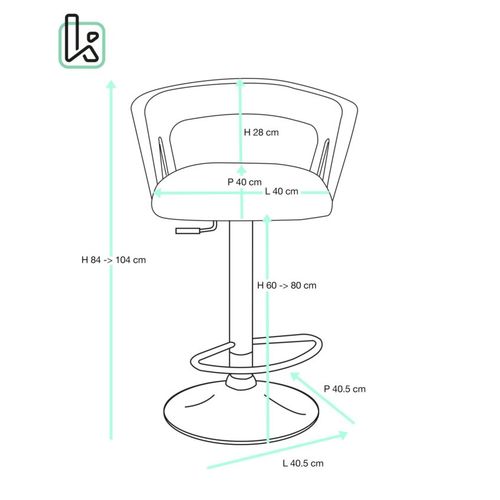 Lot 2 Tabourets De Bar Dossier Accoudoirs Coussin Pivotant Hauteur Réglable Ayo (noir Marron)