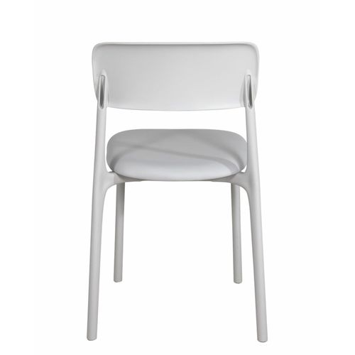 Lot 2 Chaises Cuisine Contemporaine Avec Coussin Simili Rembourré Rim (gris)