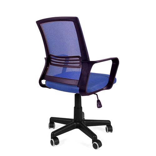 Chaise Bureau Siège Basculant Renfort Lombaire Pivotant Hauteur Réglable Roulettes Lest (bleu)