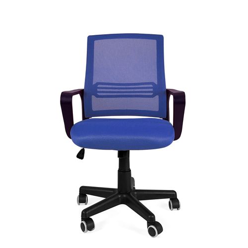 Chaise Bureau Siège Basculant Renfort Lombaire Pivotant Hauteur Réglable Roulettes Lest (bleu)