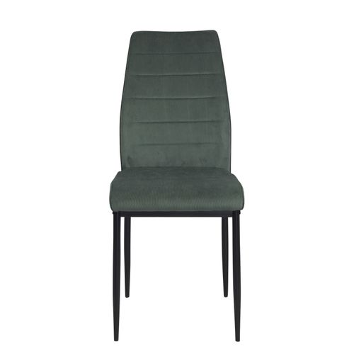 Lot De 4 Chaises De Salle à Manger Milo, Tissu Rayé (vert)