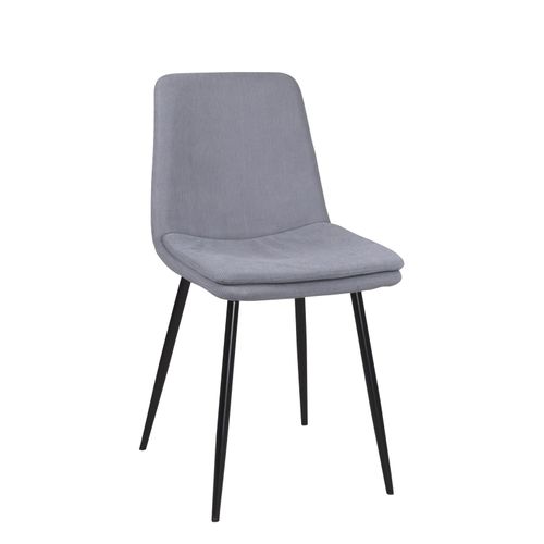 Lot De 4 Chaises Design Yam, Tissu à Rayures (bleu)