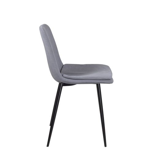 Lot De 4 Chaises Design Yam, Tissu à Rayures (bleu)