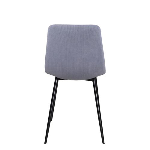 Lot De 4 Chaises Design Yam, Tissu à Rayures (bleu)