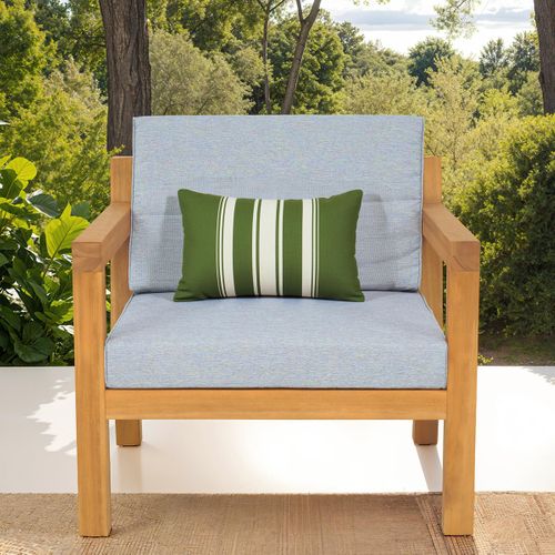 Fauteuil De Jardin En Bois Fsc - Coussins Gris Chiné - Palau