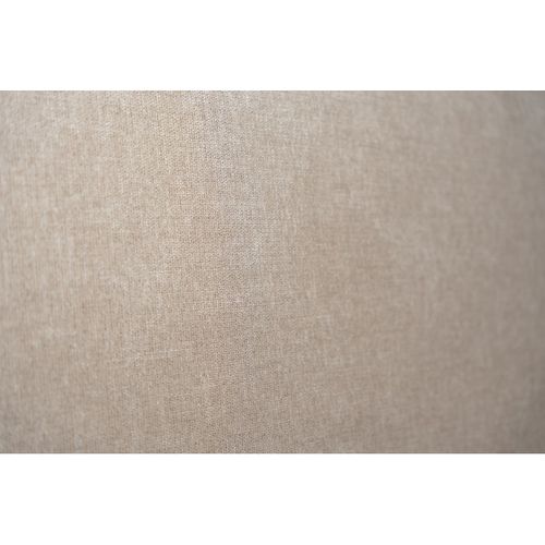 Lit Coffre 160x200cm Avec Tête De Lit Tapissier Tissu Beige Brun - Hauteur Totale : 39cm