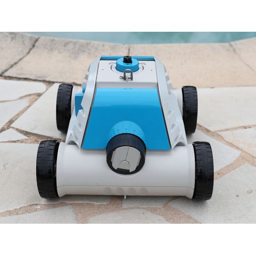 Robot Électrique Pour Nettoyage Piscine Thetys Hj1005 - Fond Plat - A Batterie - 6 X 3 M