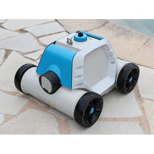 Robot Électrique Pour Nettoyage Piscine Thetys Hj1005 - Fond Plat - A Batterie - 6 X 3 M