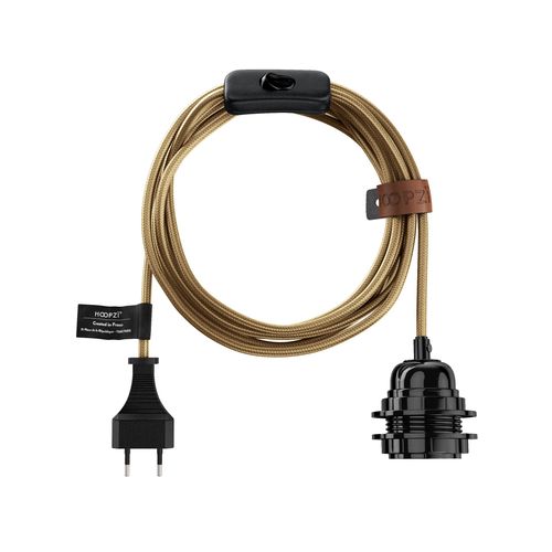 Bala Luxe - Fil Electrique Tissu - Luminaire 4,5m (6 Couleurs)