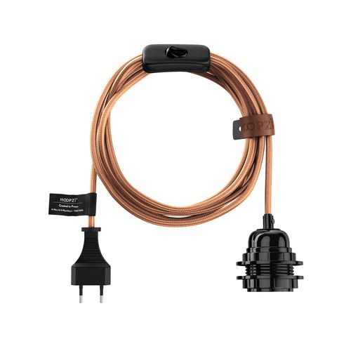 Bala Luxe - Fil Electrique Tissu - Luminaire 4,5m (6 Couleurs)