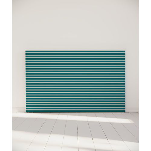 Tête De Lit Déhoussable Marinière 180x110 Cm Coloris Turquoise