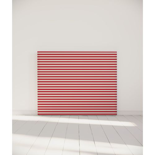 Tête De Lit Déhoussable Marinière 140x110 Cm Coloris Rouge