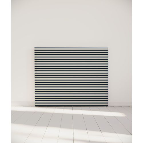 Tête De Lit Déhoussable Marinière 140x110 Cm Coloris Bleu