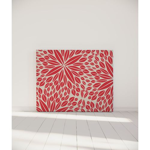 Tête De Lit Déhoussable Aloe 140x110 Cm Coloris Rouge