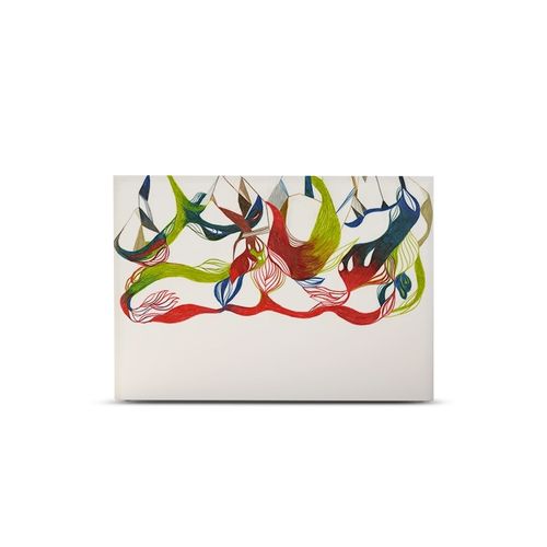 Tête De Lit Déhoussable Ornement Floral 140x110 Cm