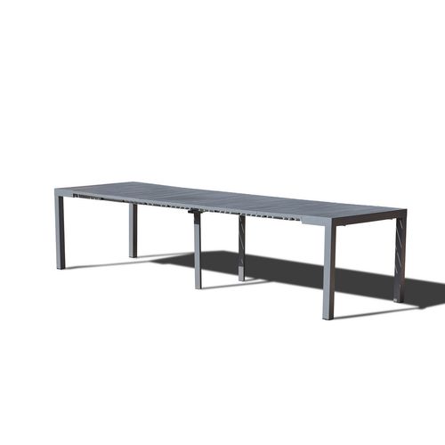 Olhao 6 - Console Extensible 6 Places Gris Foncé - 142 Cm