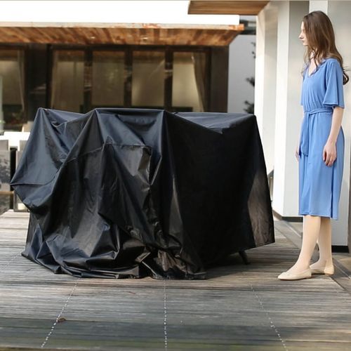 Housse De Protection Salon De Jardin 200x140x105cm - Brescia (6/8/10/12 Pl)