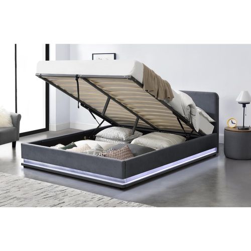 New York Lit 140 LED Velours Gris