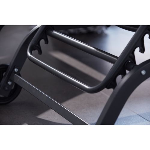 Lisboa - Lot De 2 Transats Aluminium Gris Foncé