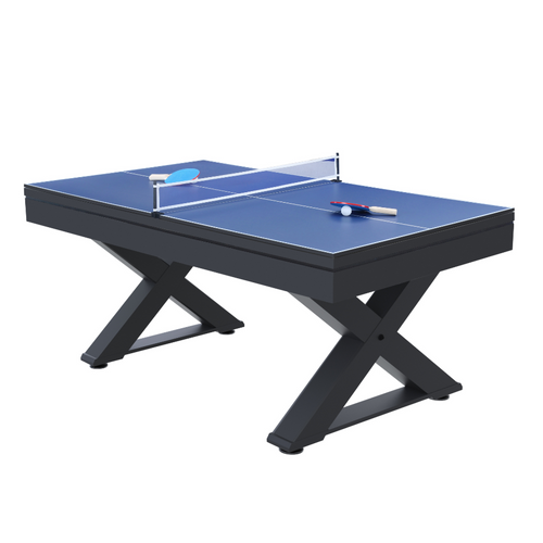 Texas - Table Multi-jeux 3 En 1 Convertible Ping-pong, Billard Et Repas