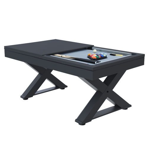Texas - Table Multi-jeux 3 En 1 Convertible Ping-pong, Billard Et Repas