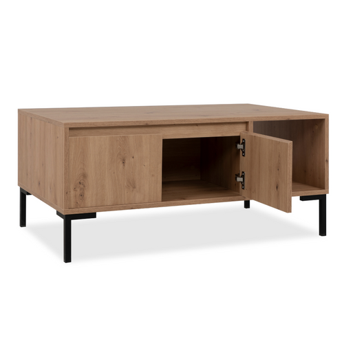 Navi - Table Basse En Bois Avec Rangements