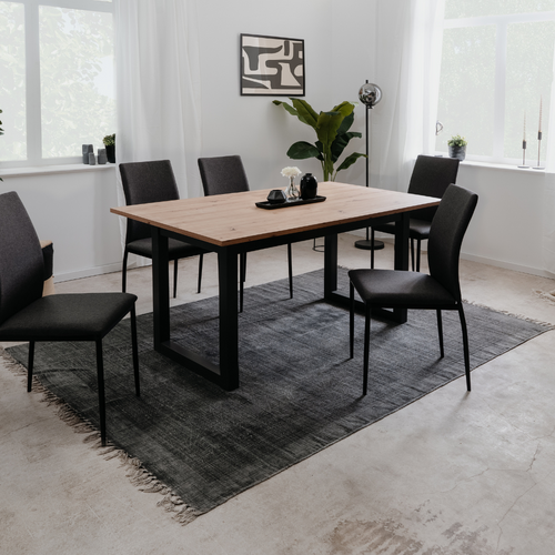 Kotor - Table à Manger Design Industriel - Extensible 10 Personnes