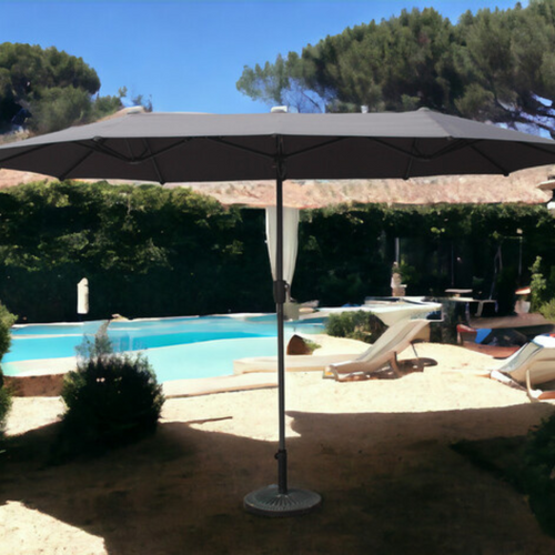 Siena - Parasol Double 2x4m Gris