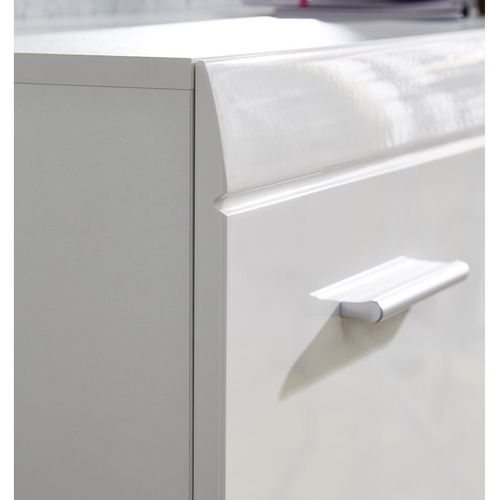 Meuble à Chaussures Blanc Brillant 24 Paires Alama