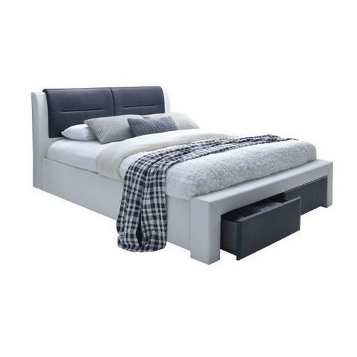 Lit 160 X 200cm Avec Sommier + Coffre Sandra