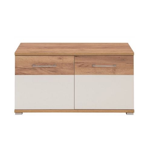 Banc à Chaussures Blanc Et Bois Cheyenne - Coussin Pour Banc (49€)