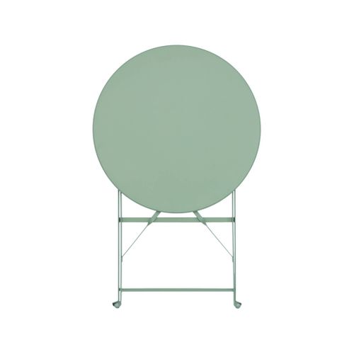 Table De Jardin Bistrot Ronde Ø60cm Pliable En Acier Thermolaqué