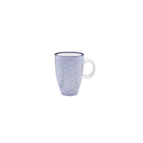 Lot De 6 Tasses En Porcelaine Bleu D5