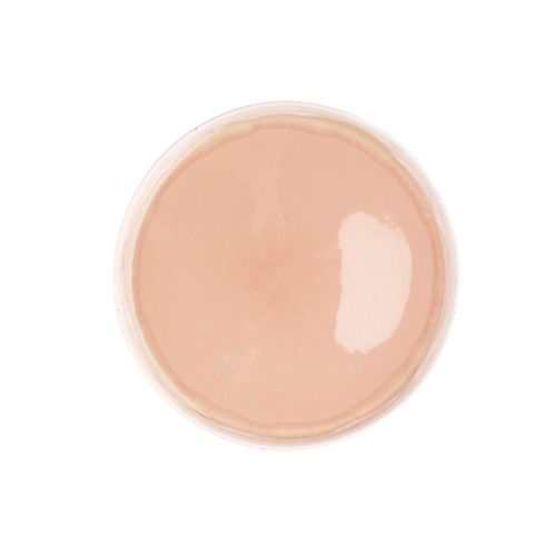 Lot De 6 Assiettes Plates En Grès Rose D27