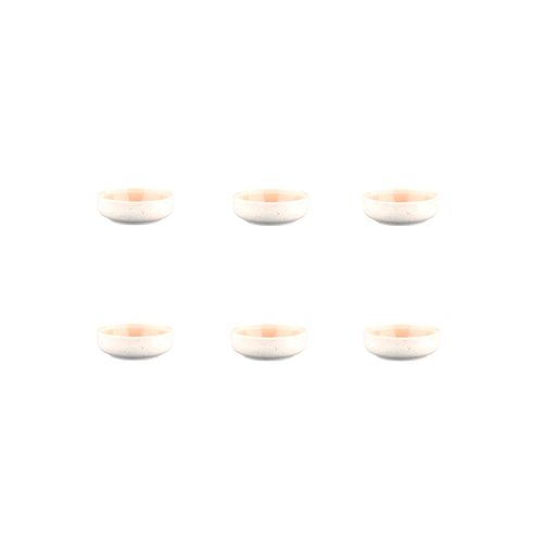 Lot De 6 Petits Bols En Grès Rose D9