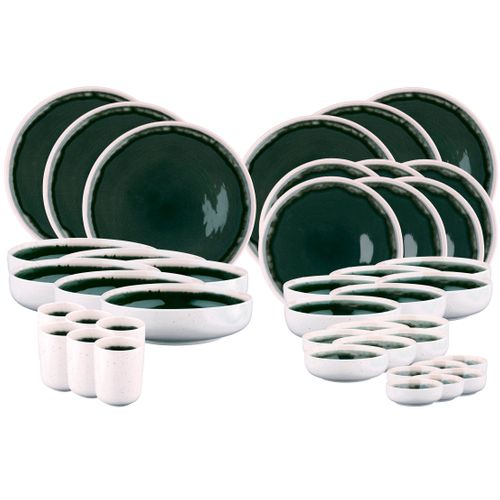 Lot De 42 Set Complet En Grès Gris D