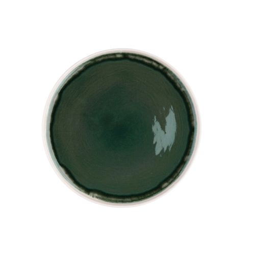 Lot De 6 Assiettes Plates En Grès Vert D27