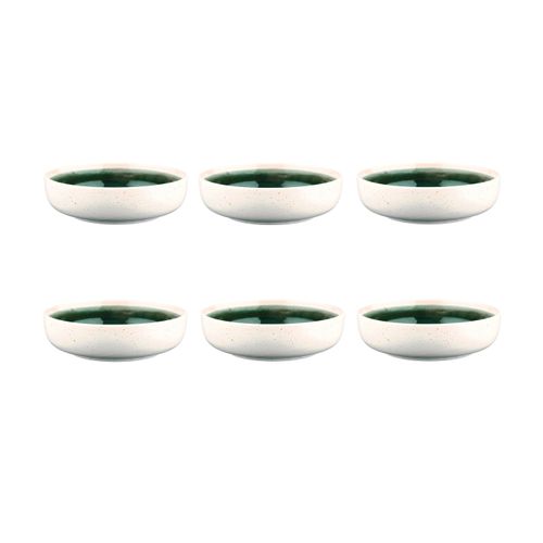 Lot De 6 Bols Moyens En Grès Vert D17.5