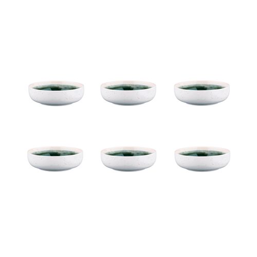 Lot De 6 Petits Bols En Grès Vert D13