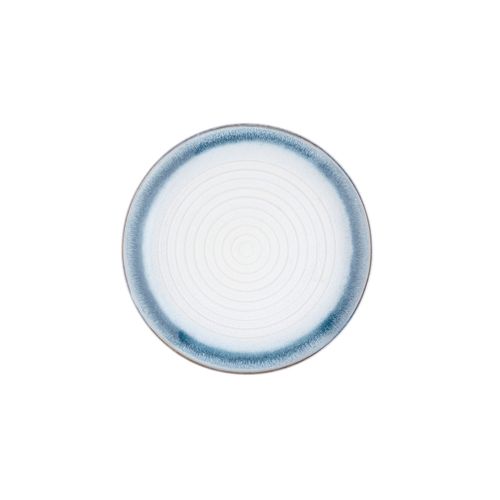 Lot De 6 Assiettes à Dessert En Grès Bleu D21.5