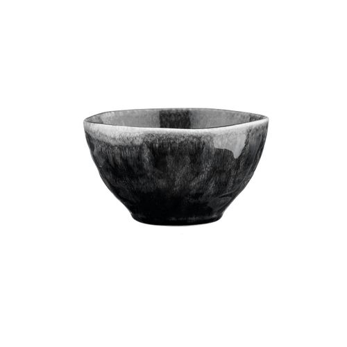 Lot De 6 Bols Moyens En Grès Noir D14.5