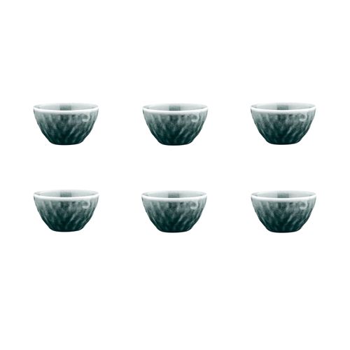 Lot De 6 Petits Bols En Grès Bleu D11.5