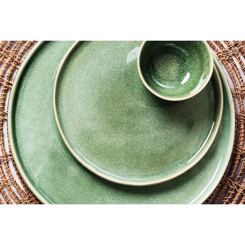 Lot De 30 Set Complet En Grès Vert D