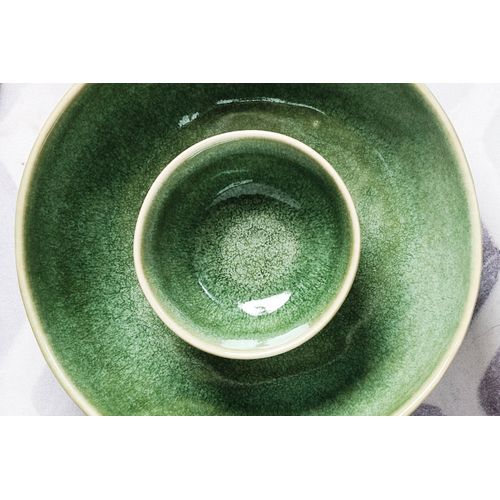 Lot De 6 Petits Bols En Grès Vert D9