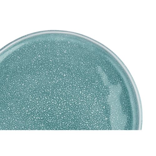 Lot De 6 Assiettes à Dessert En Grès Bleu D20