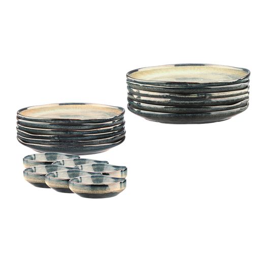 Lot De 18 Set Les Essentiels En Grès Gris D