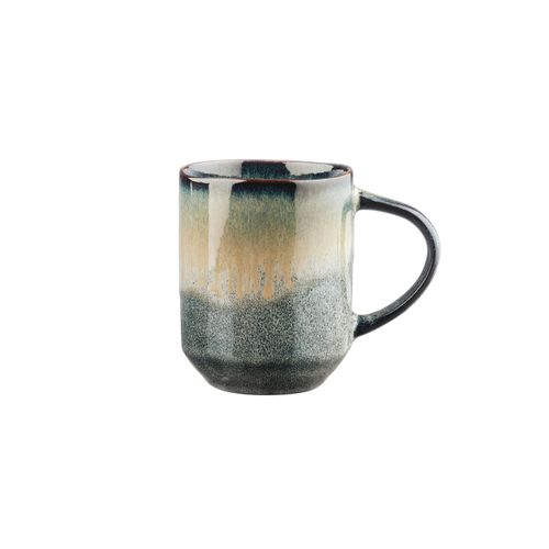 Lot De 6 Mugs En Grès Gris 40cl