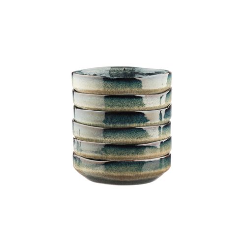 Lot De 6 Bols Moyens En Grès Gris D17