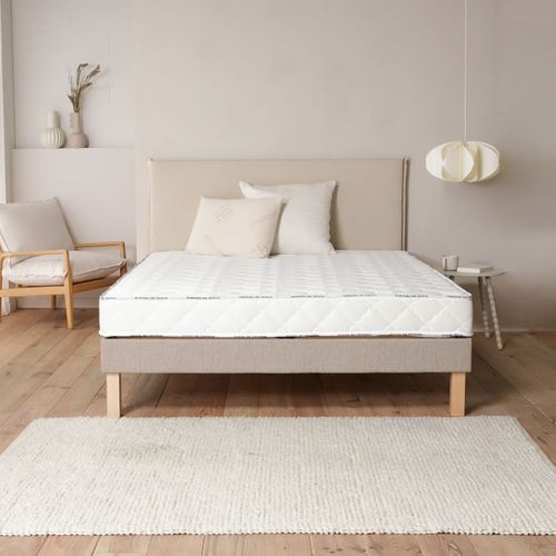 Matelas Latex 90x190 Ferme Épaisseur 18 Cm Coton Bio