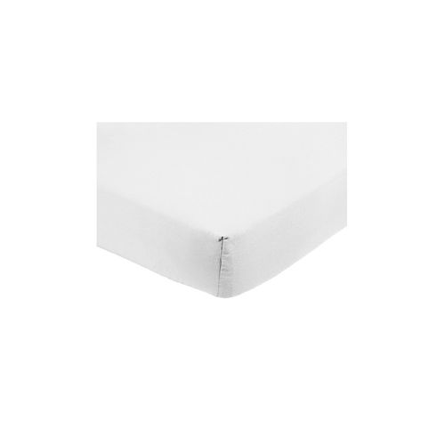 Drap Housse Microfibre Blanc - 140x190cm